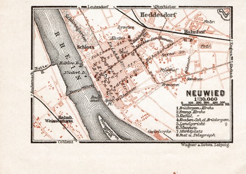 Neuwied piccola mappa della - neuwied,