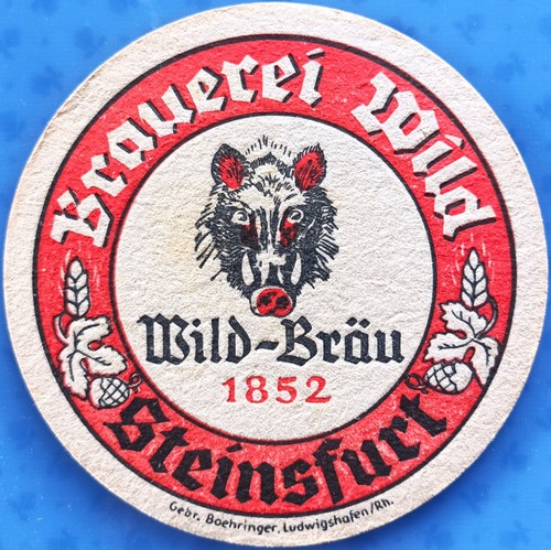 Vecchio sottobicchiere birra