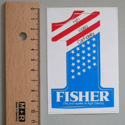 Vecchio adesivo fisher hifi - fisher,