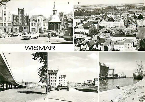 Cartolina wismar piazza - cartolina,